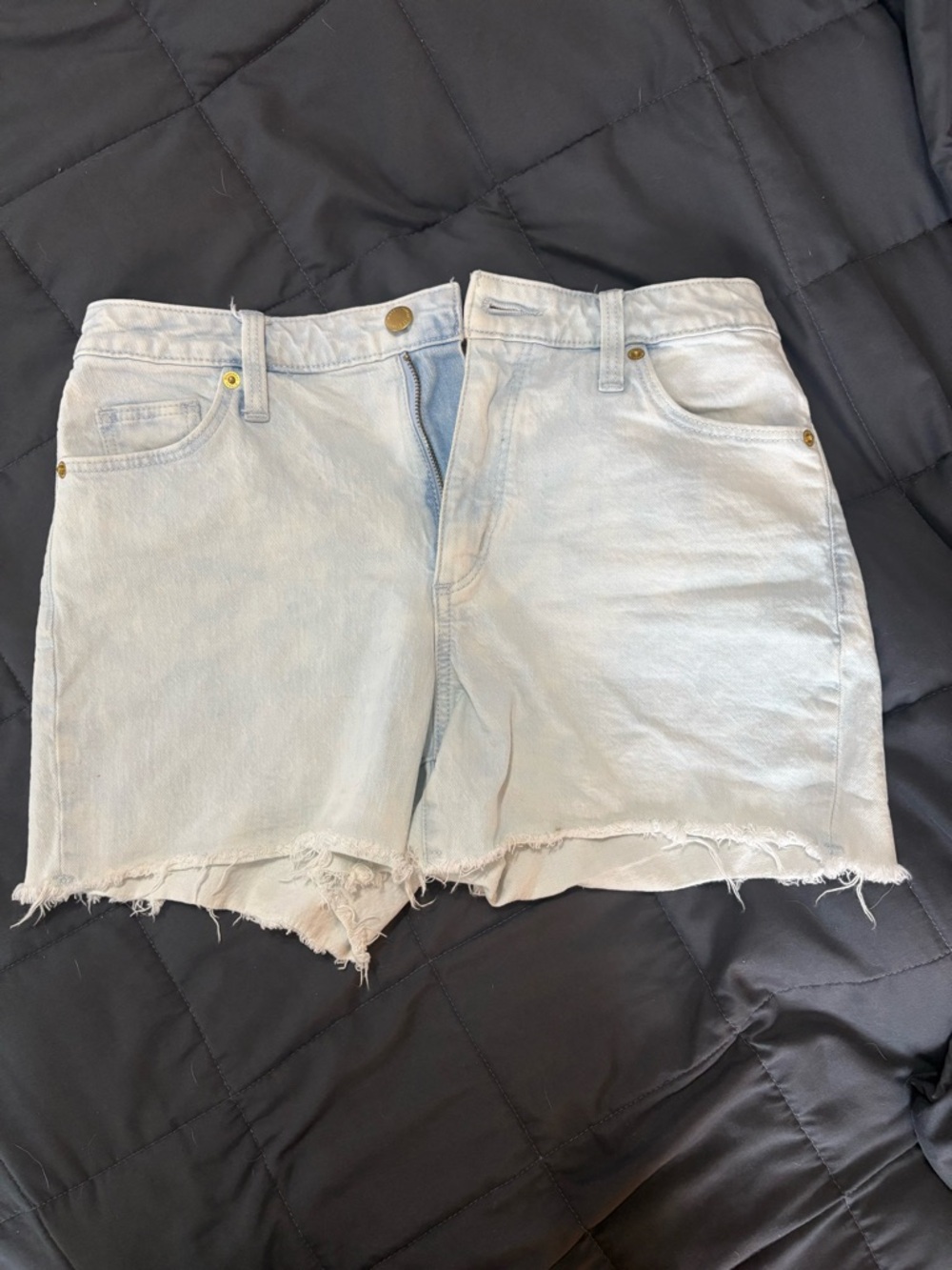 Universal Thread Light Blue Frayed Hem Denim Shorts